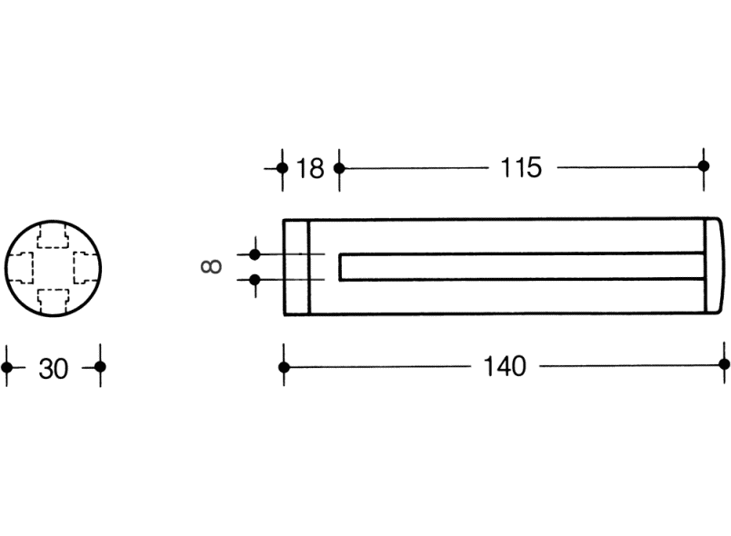 477.03B510 держатель стеклянной пластины HEWI Edition matt | Polyamid  - Вид №5