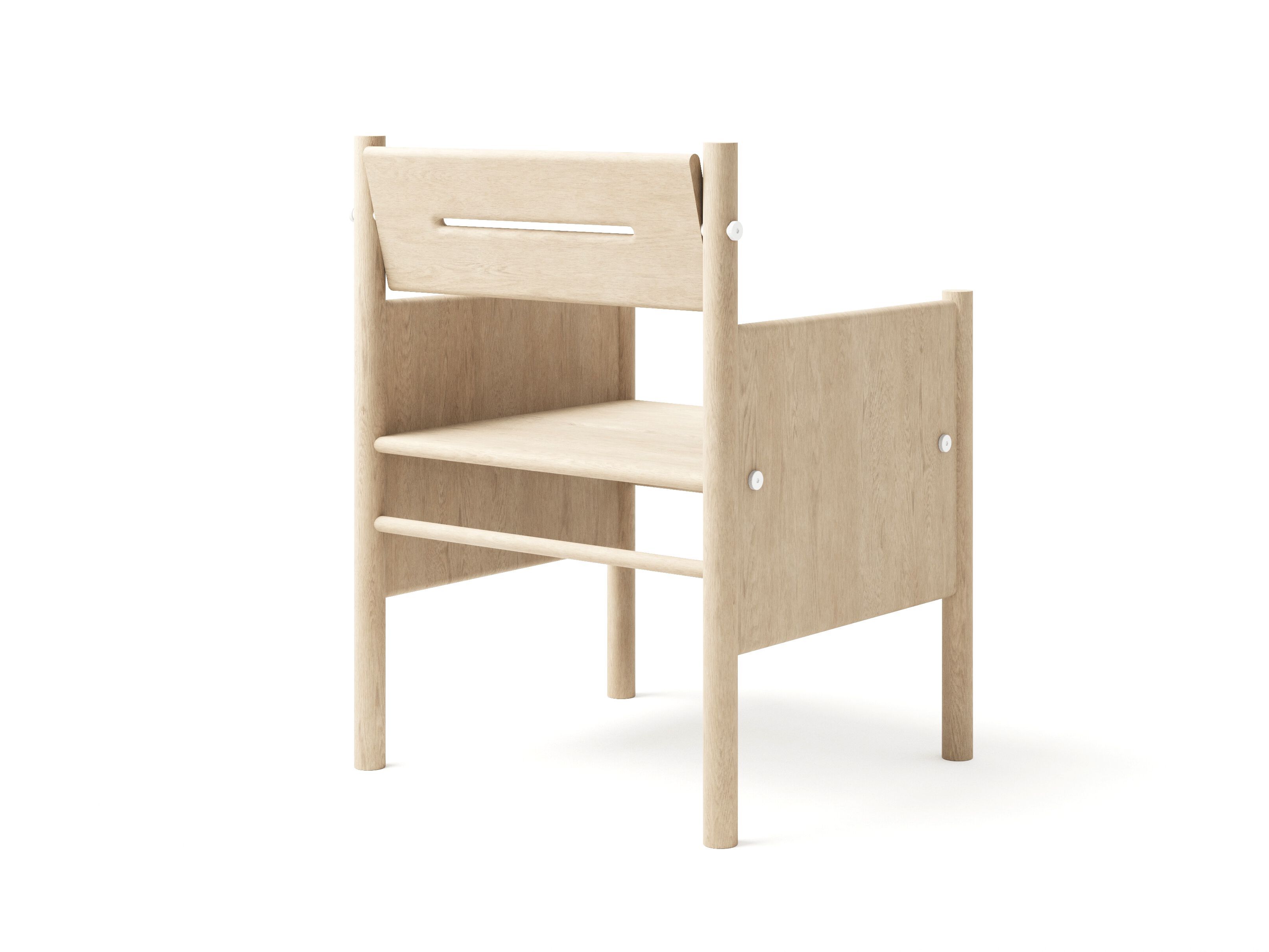 Дубовый стул с подлокотниками Joyf Wabi ARCH-00053266 - Вид №2