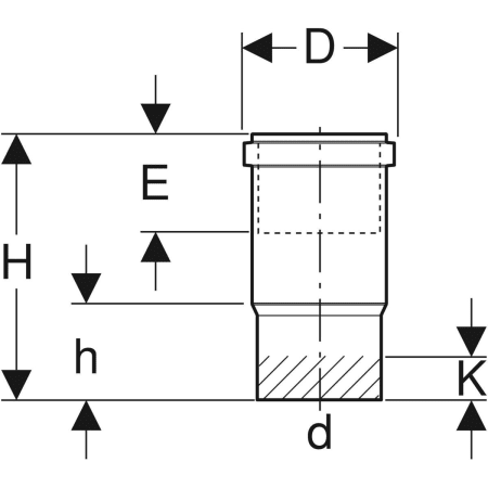 370.700.16.1 Компенсаторная муфта Geberit PE Geberit  - Вид №2