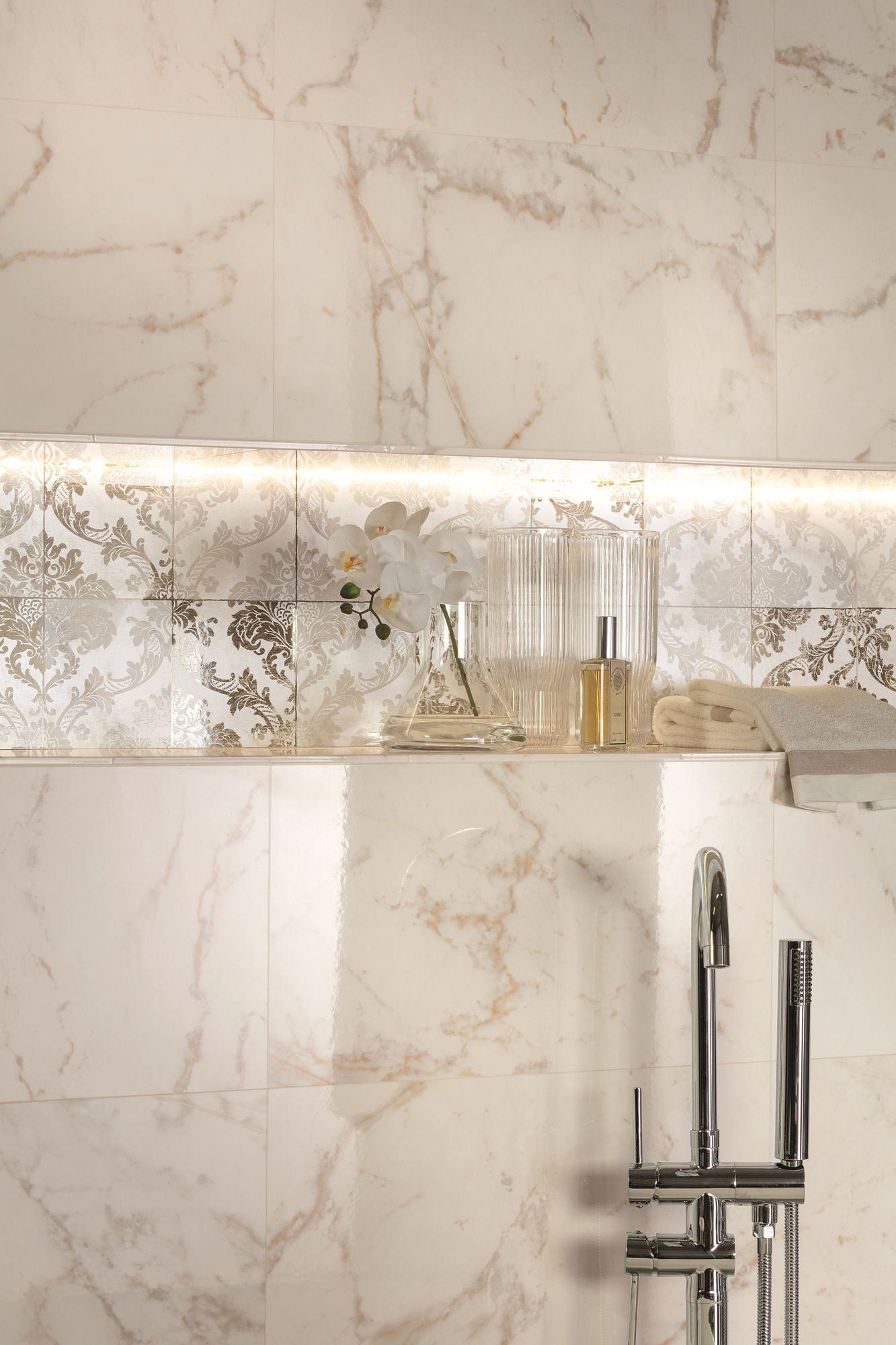 Белая паста керамическая мозаика FAP ceramiche Roma Gold ARCH-00087114 - Вид №14