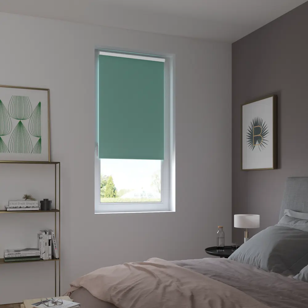 Штора рулонная блэкаут Inspire Santos 100x160 см бирюзовая Celadon 2 82692243 STLM-2057048 - Вид №9