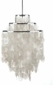 Verpan Подвесной светильник прямого и отраженного света Fun mother of pearl