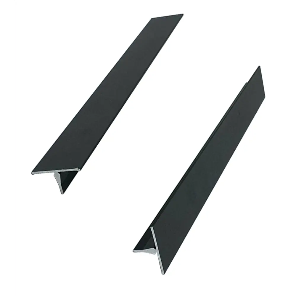 Нащельник узкий алюминиевый 23x19x1318 мм черный (2 штуки) Santreyd STLM-2084048