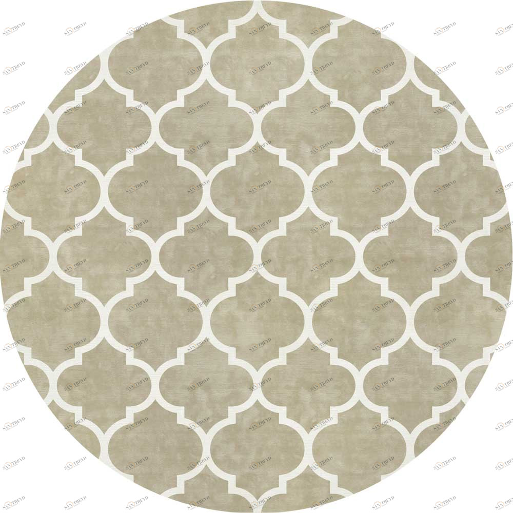 Ковер Trelli Круглый 150x150 бежевый RUGBERRY ДИЗАЙНЕРСКИЕ, TRELLI 326226 Кремовый;бежевый 