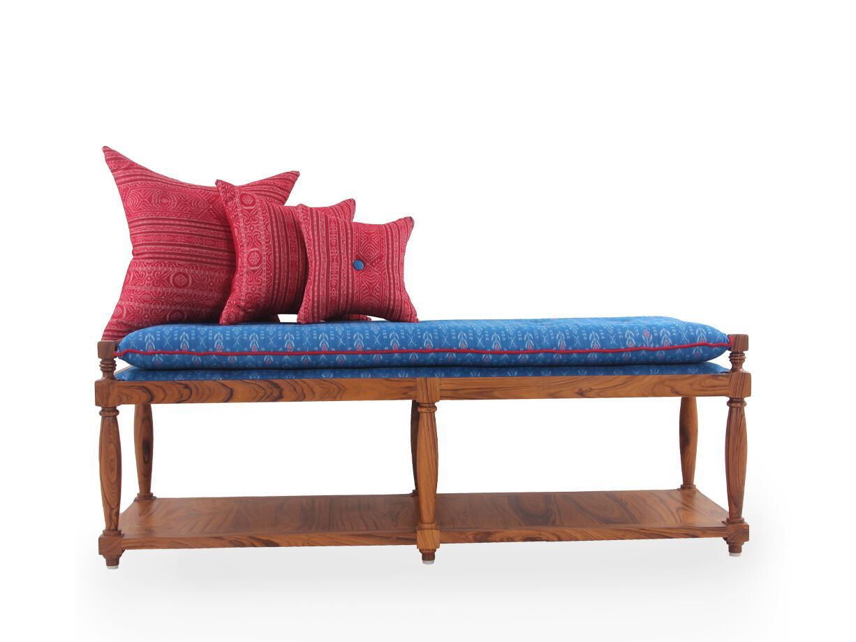 Скамейка из тикового дерева Alankaram PENKKI ARCH-00017020