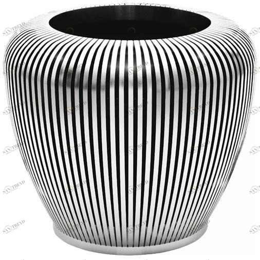 Hobby Flower Низкий горшок из нержавеющей стали с автоматическим поливом Cut sun-id-1378050