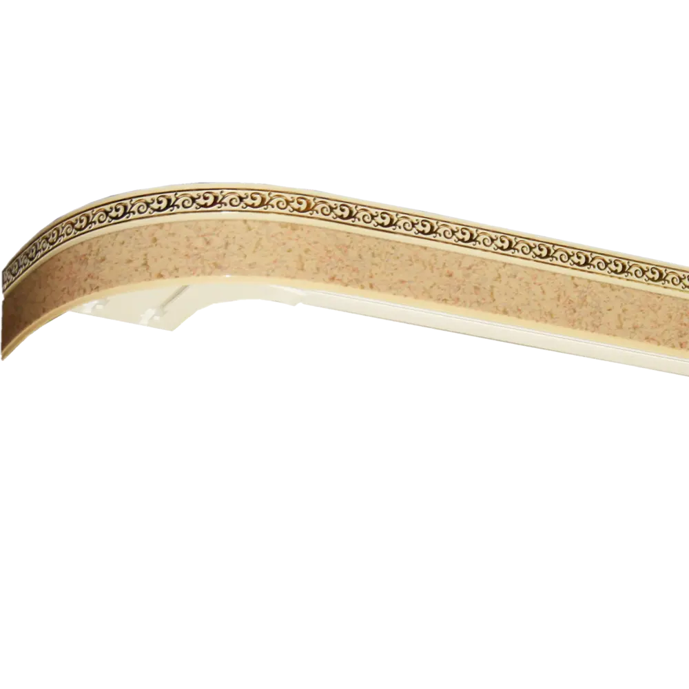 Двухрядный потолочный карниз DOMLEGRAND для комбинированных штор 160 см 15338311 STLM-0831806