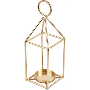 Подсвечник металл 31.5 см цвет золотой