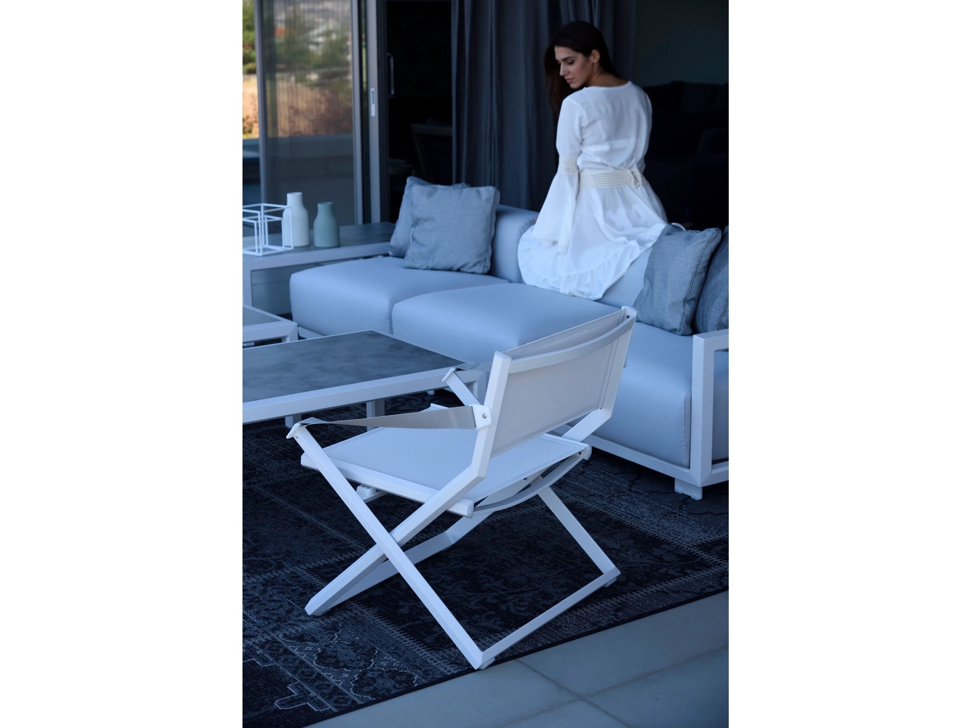 Алюминиевый складной садовый стул с подлокотниками 10Deka Victus ARCH-00031978 - Вид №2