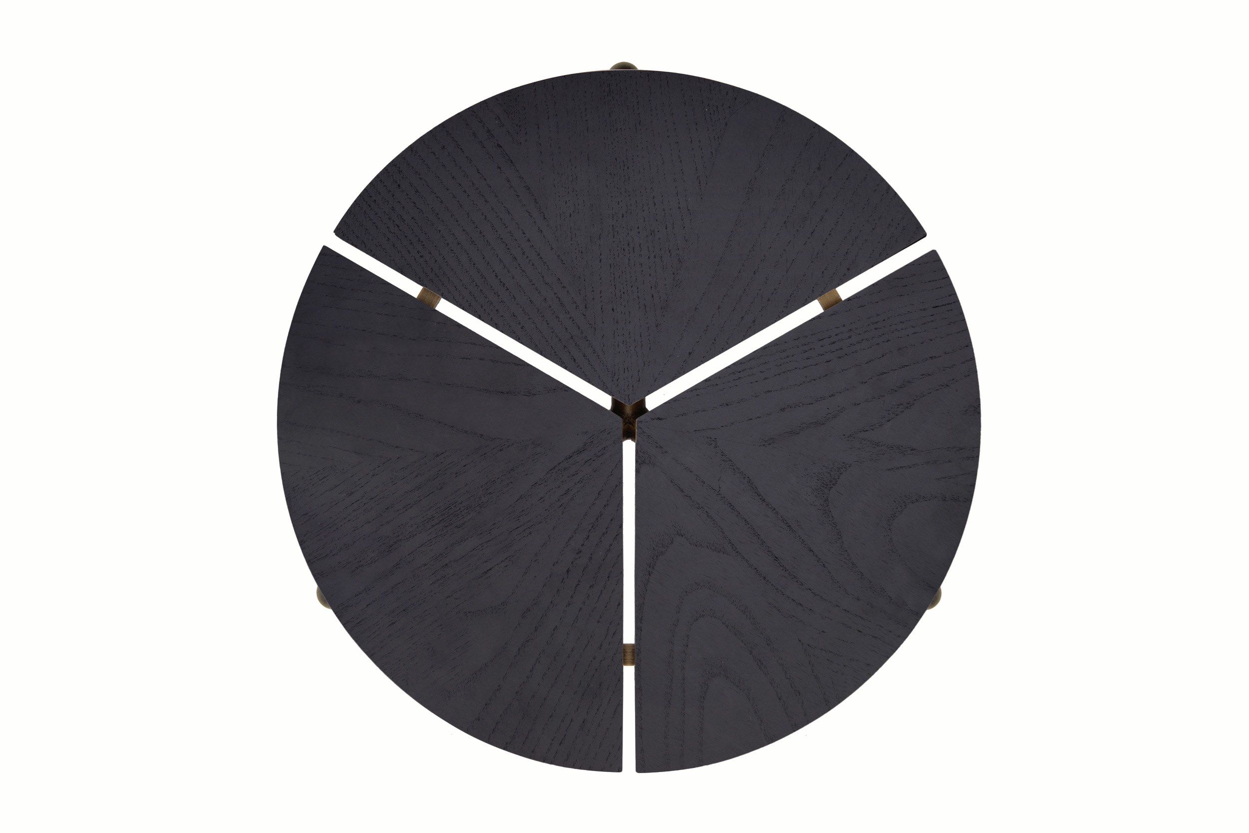 Круглый журнальный столик из нержавеющей стали и дерева BassamFellows ARCH-00104939 - Вид №5