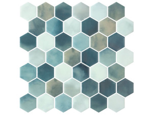 Стеклянная нескользящая мозаика