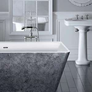 Ванна акриловая отдельностоящая Treasure Silver Lagard VELA