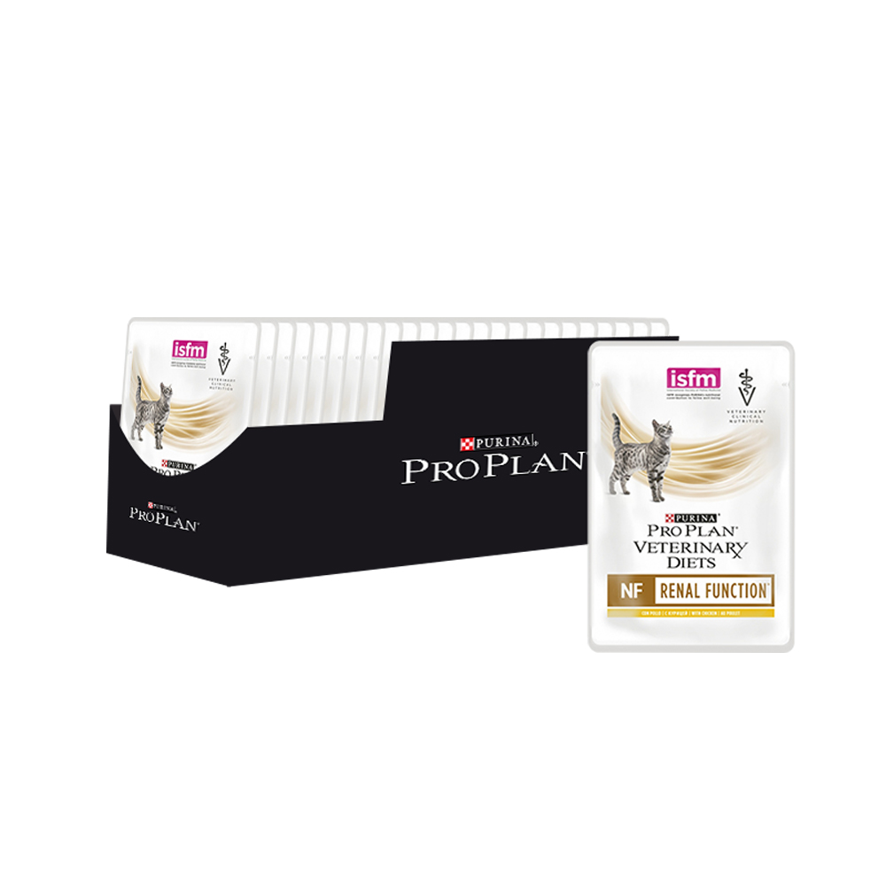 ПР0033171*4 Корм для кошек Veterinary Diets NF при хронической почечной недостаточности, курица пауч 85г (упаковка - 4 шт) Pro Plan 