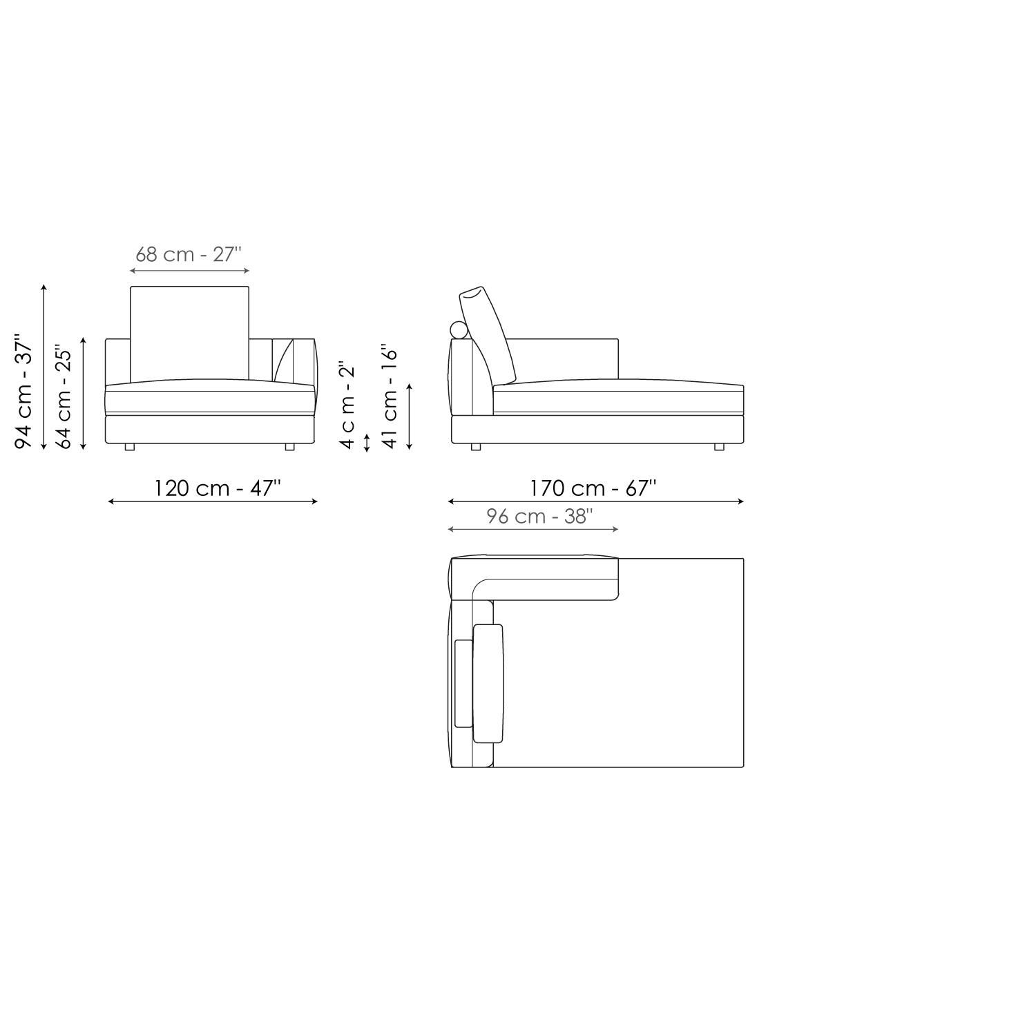 Ткань диван BONALDO LIAM ARCH-00067700 - Вид №30