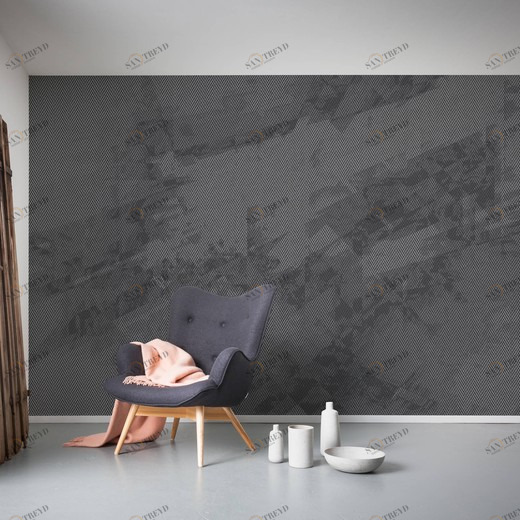 6047B-VD4-Maya-Tweed-b-w Фотообои Komar Infinity 2.5х4 м 6047BVD4MAYATWEEDBW