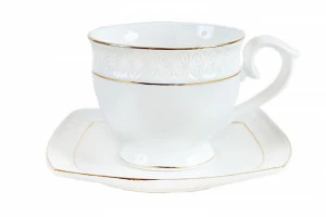 Чаная пара The snow Queen круг 280 мл КОРАЛЛ THE SNOW QUEEN 029613 Белый