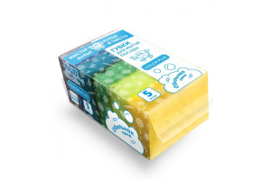 17429964 Губка для посуды Color Plus крупнопористая 5 шт МБ 128 Мистер бульк