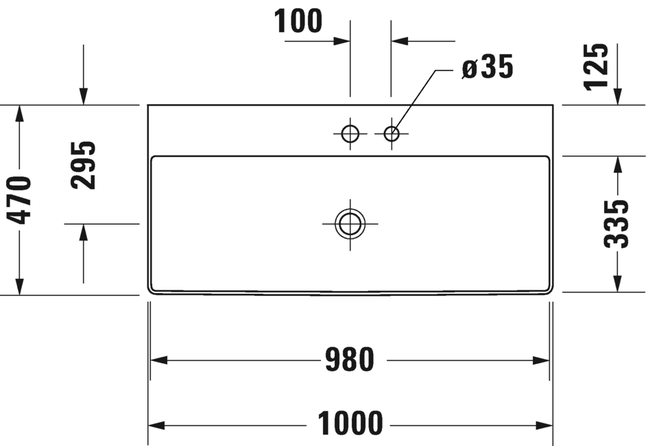 2353100073 Подвесная раковина настенная овальная Duravit DuraSquare - Вид №2