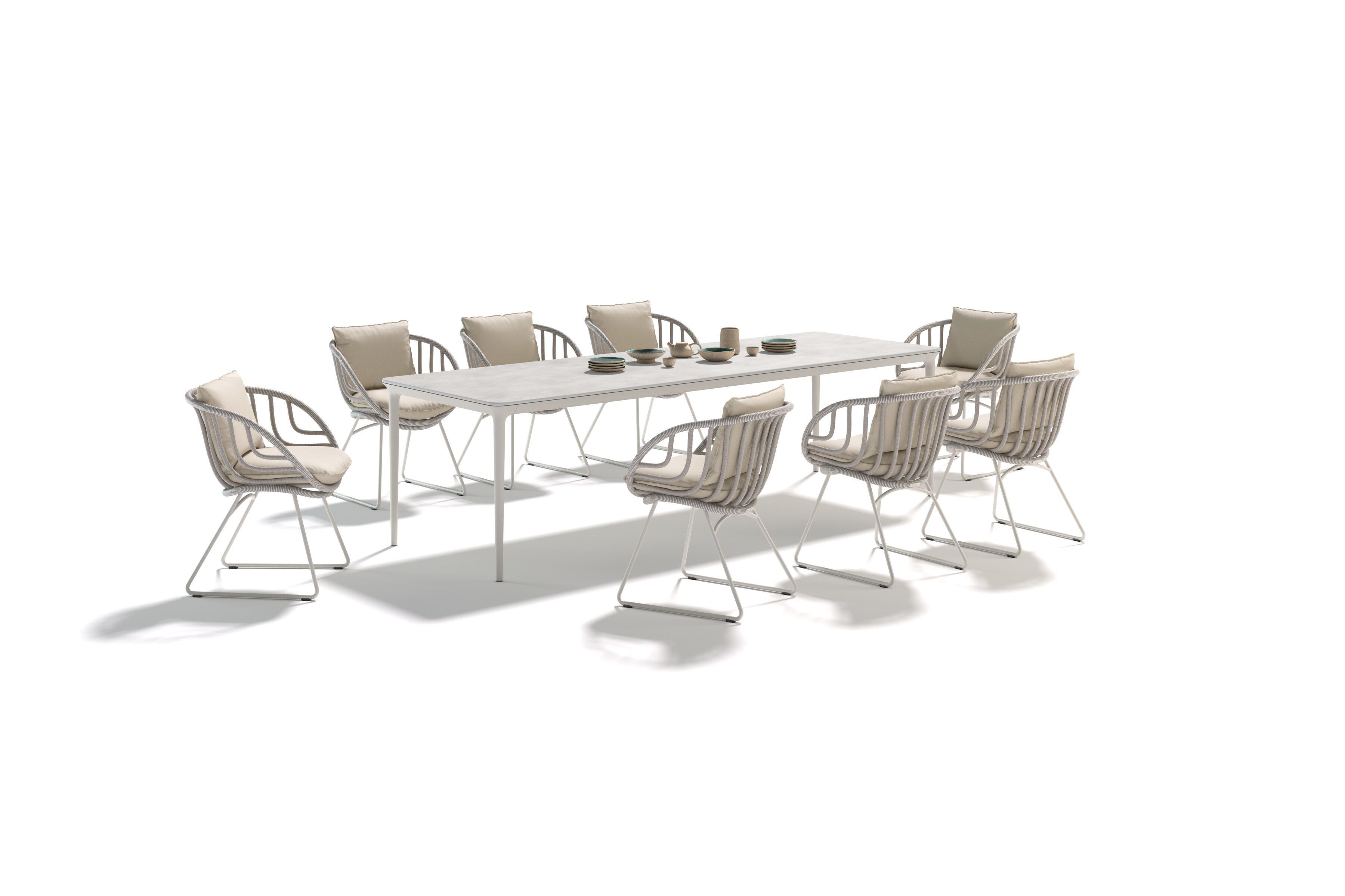 Прямоугольный садовый стол с верхней частью HPL DEDON BELLMONDE ARCH-00152107 - Вид №15