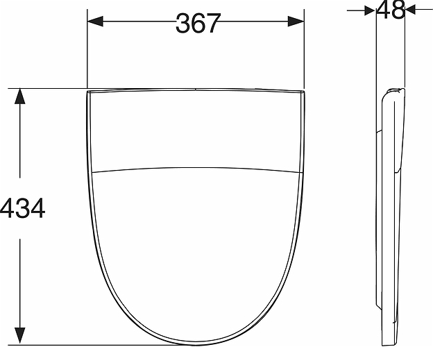 9153701001 Крышка сиденье для унитаза IDO Seven D - Вид №1