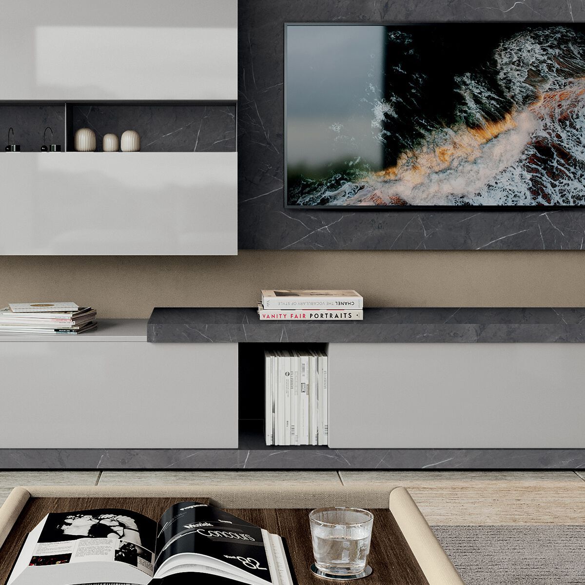 Деревянная секционная оборудованная стена Febal Casa DICIOTTO ARCH-00042839 - Вид №41