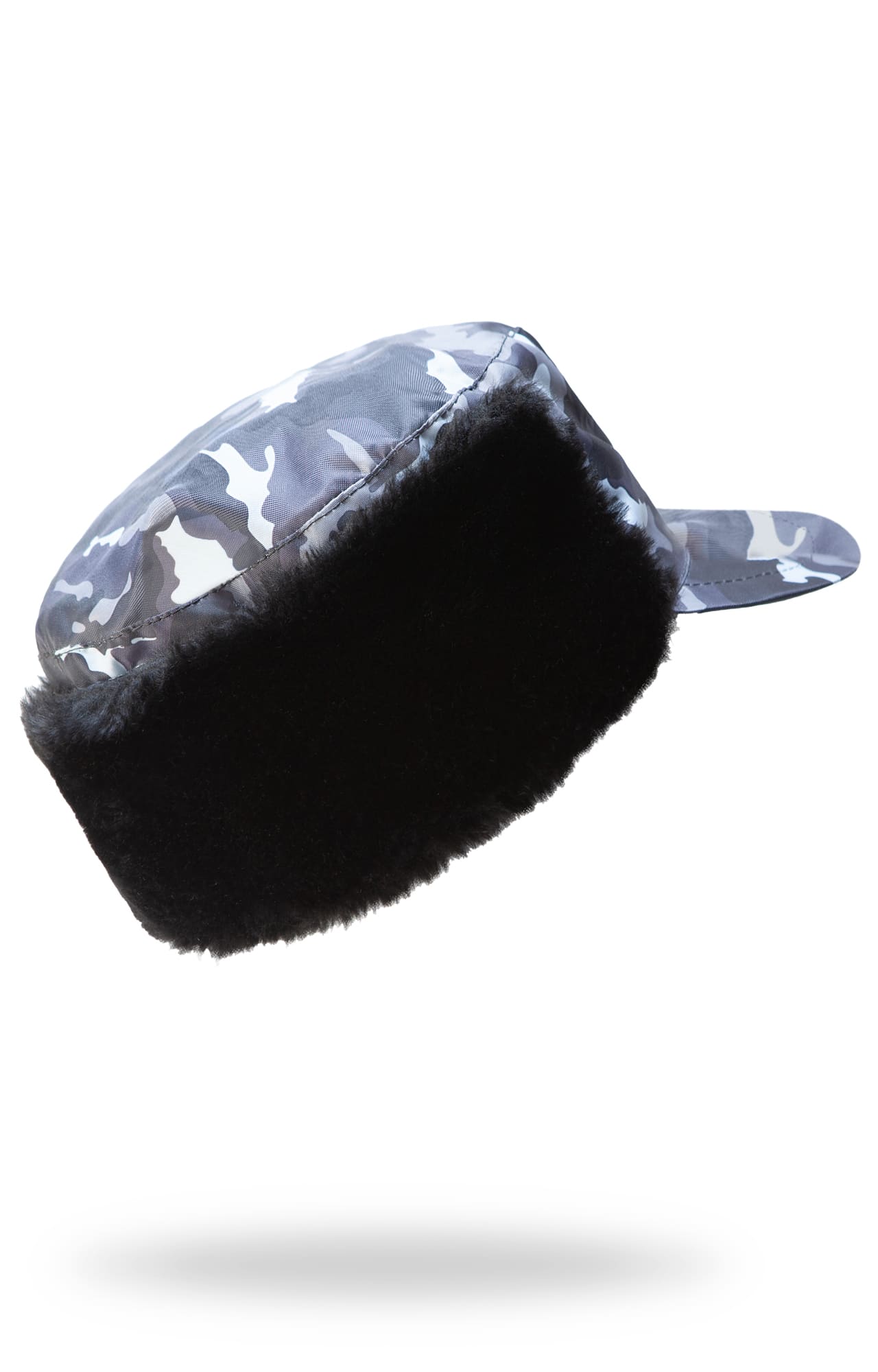 61451 Кепи "Охранник" зимнее цвет камуфляж серый  Головные уборы  размер 58 Спецодежда  - Вид №1