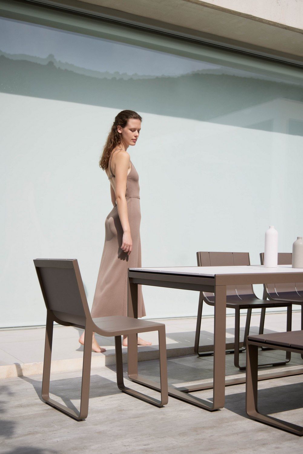 Алюминиевый прямоугольный садовый стол с термокрытием GANDIABLASCO ARCH-00142451 - Вид №6