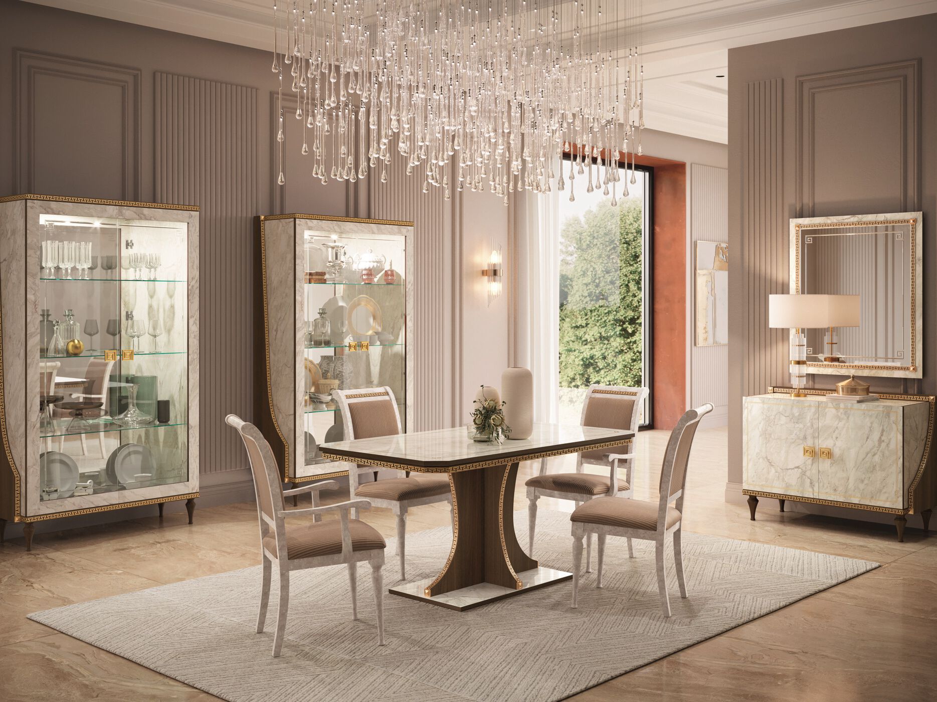 Прямоугольный мраморный стол Arredoclassic романтика ARCH-00125101