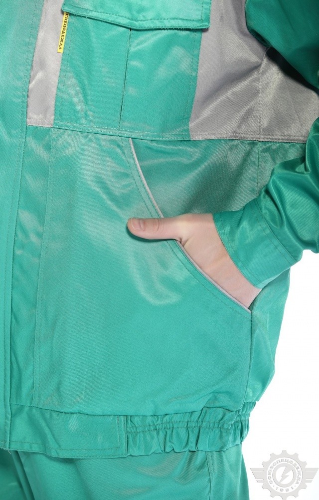 65129 Костюм "Марс" зелено-серый  Летняя спецодежда  размер 52-54/170-176  - Вид №14