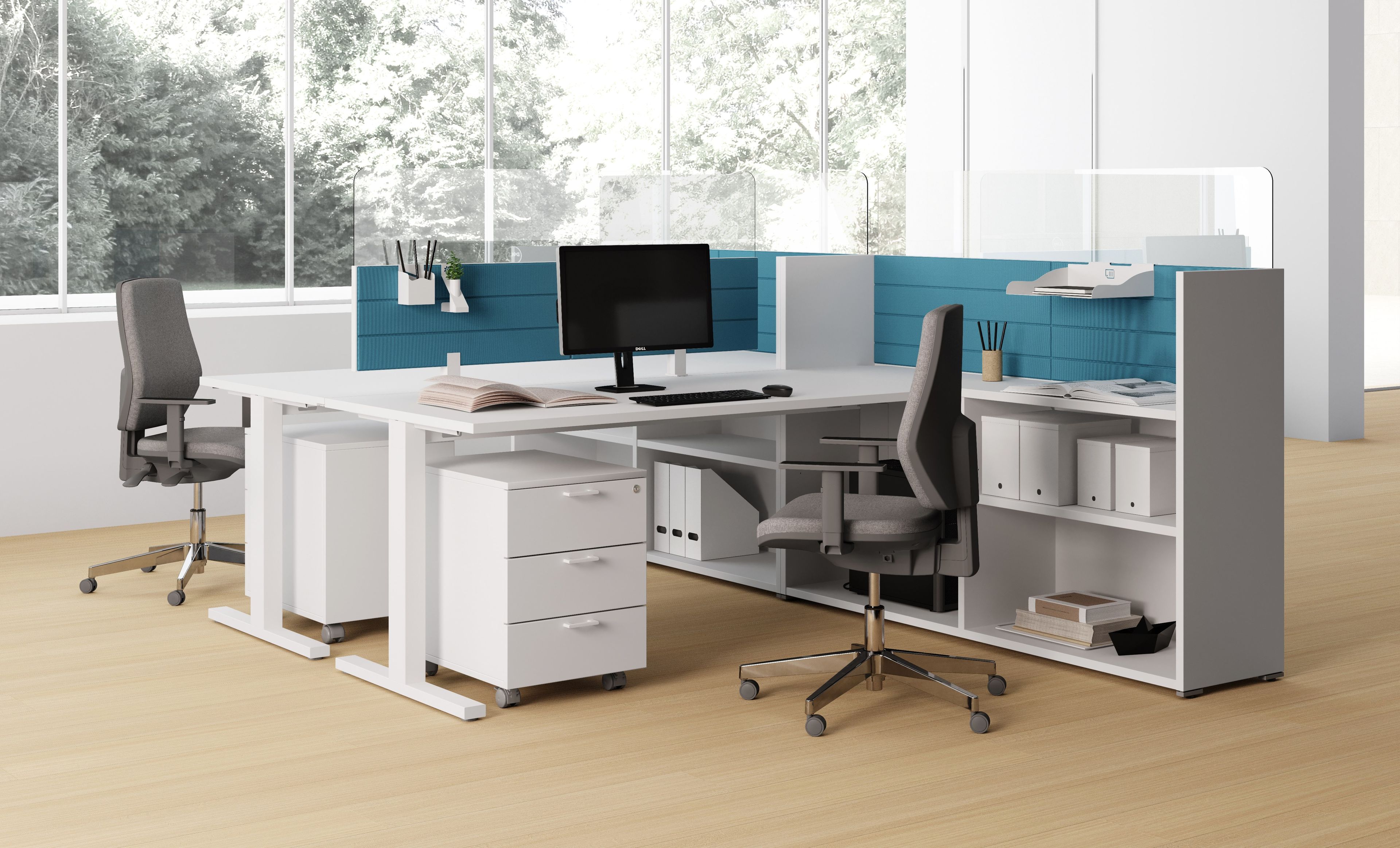 Панель перегородки из закаленного стекла Las Mobili Oyo ARCH-00081968 - Вид №1