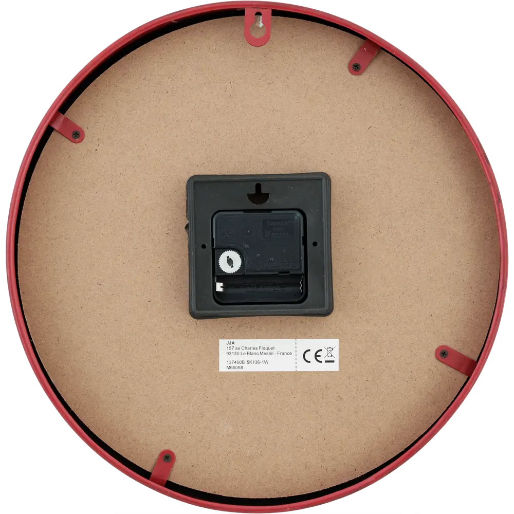 Часы настенные цвет красный 30 см Atmosphera Retro STLM-2130823 - Вид №1