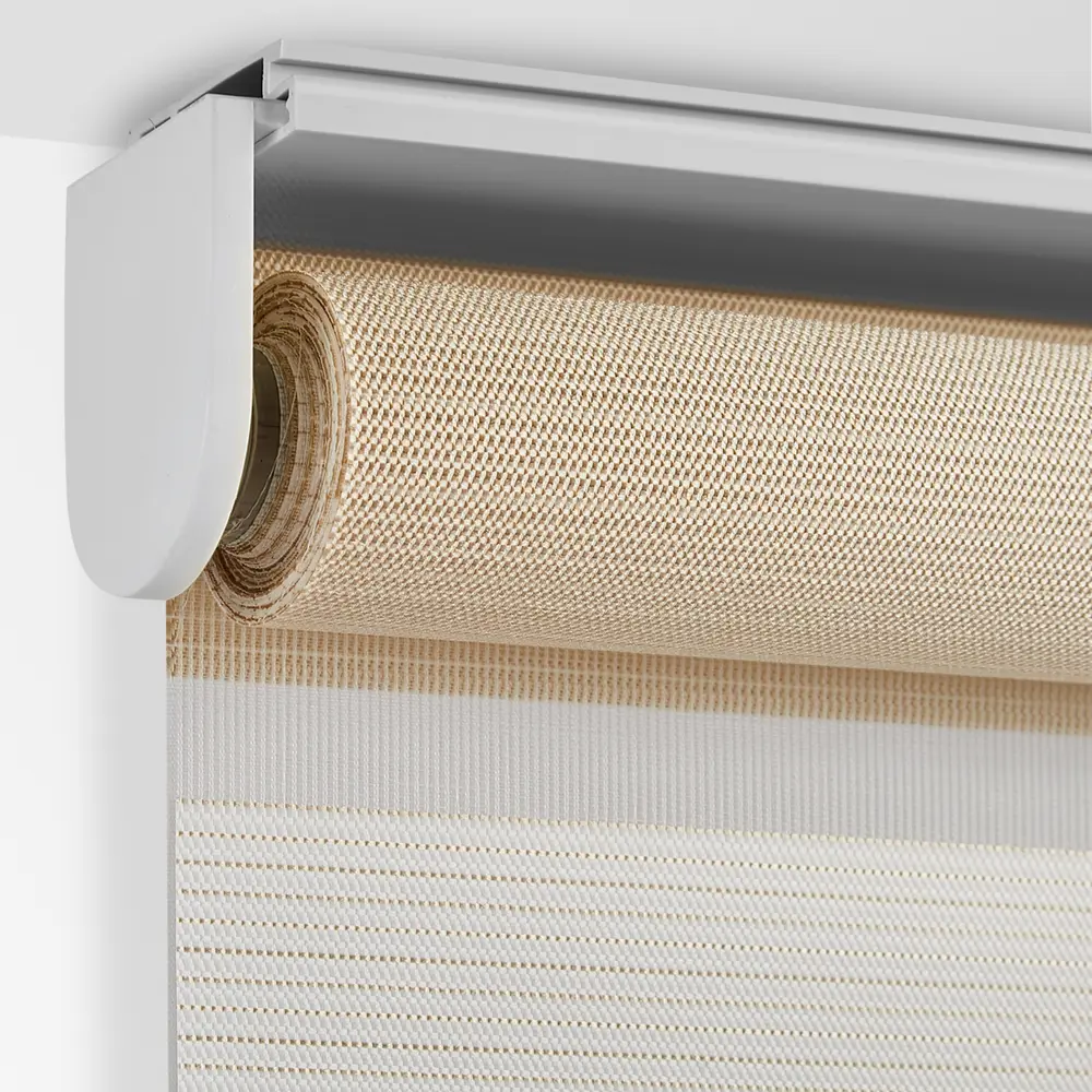 Штора рулонная день-ночь Порто 55x160 см бежево-молочная MIAMOZA STLM-2153946 - Вид №3