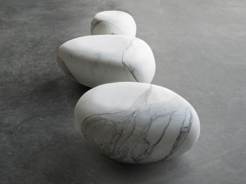 SAGEVAN MARMI Треугольный журнальный столик из скульптурного мрамора Marble experience sun-id-1467898 - Вид №2