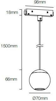 BENEITO FAURE Подвесной светильник из алюминия на направляющей Bora sun-id-1474704 - Вид №3
