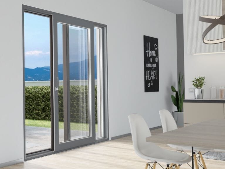 Раздвижное окно из ПВХ с тройным остеклением Schulz Italia ART SLIDING ARCH-00032195