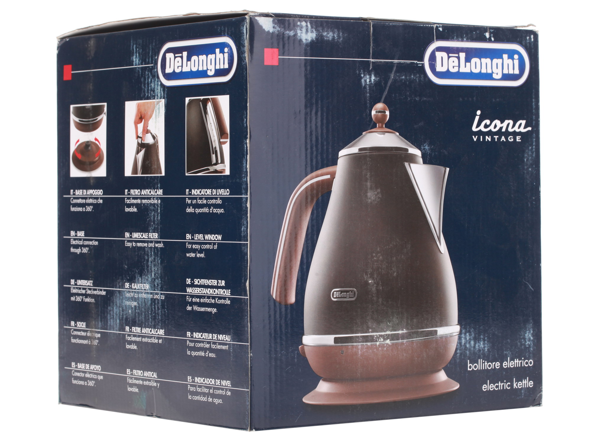 1001077 Электрочайник DeLonghi KBOV 2001.BK черный STDN-0091773 - Вид №7