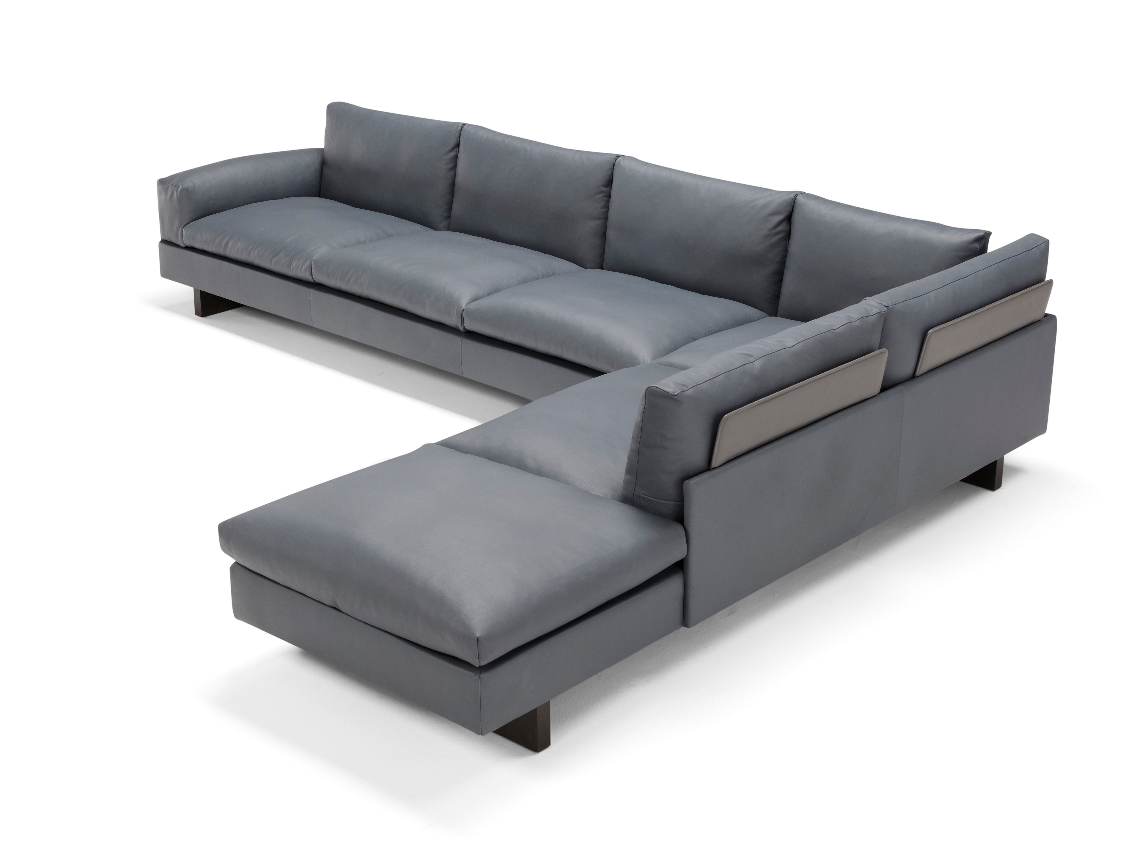 4-местный кожаный угловой диван Amura ARCH-00096916 - Вид №2