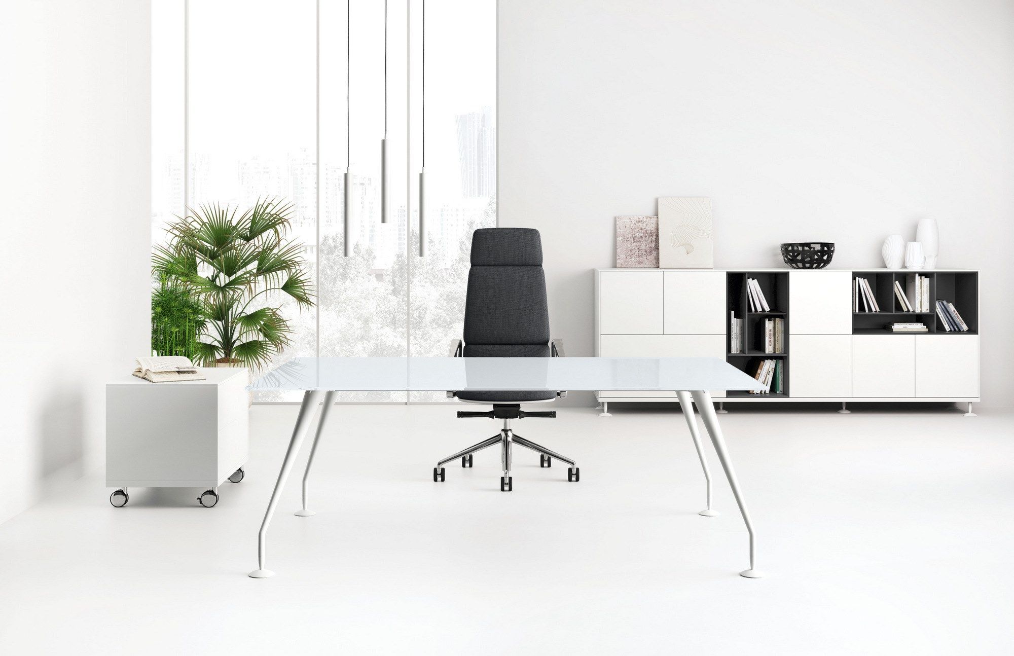 Модульный офисный книжный шкаф Las Mobili Enosi Evo ARCH-00005225 - Вид №2