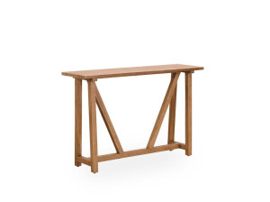 Прямоугольная консоль из тикового дерева