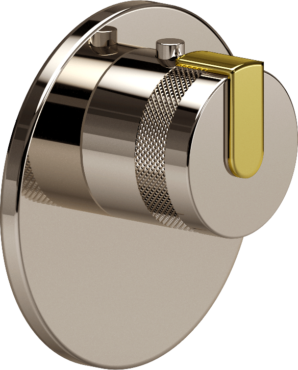 E-8027-R1PNE-L1PB-PN-T Термостатический переключатель 3/4-Внешняя часть GRAFF MOD+