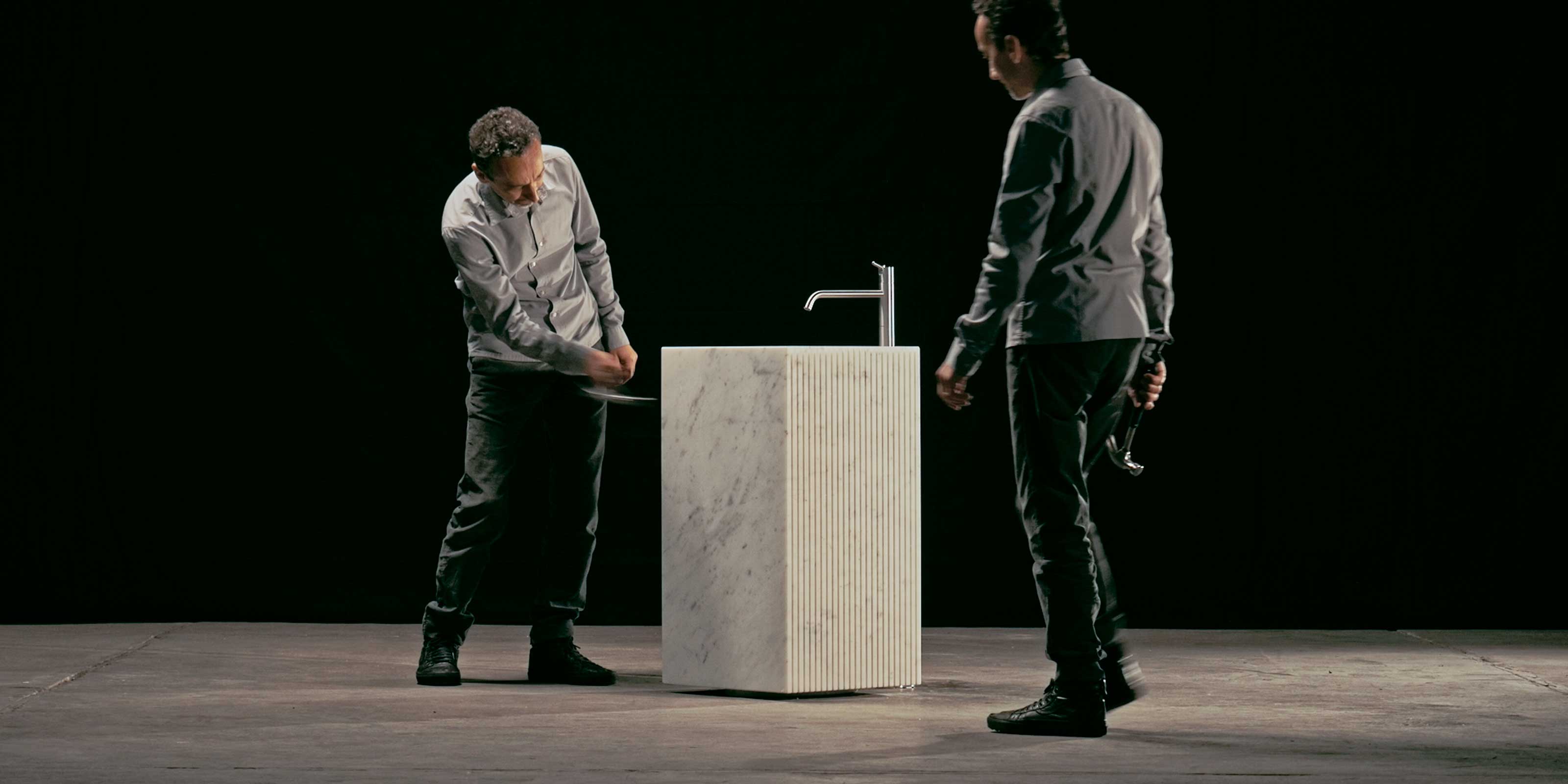 Controverso Напольная раковина стоящая прямоугольная Antoniolupi  - Вид №16