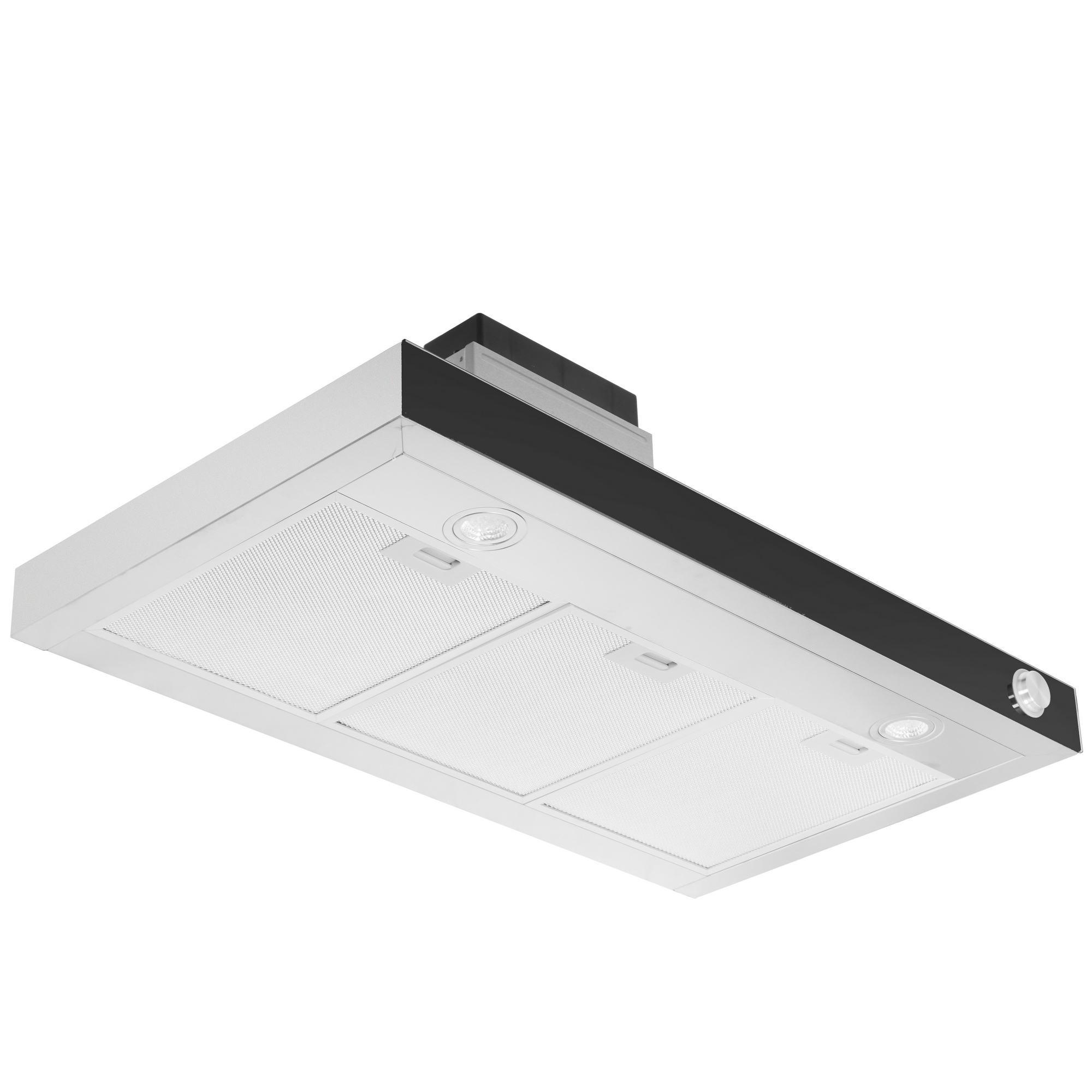 8130107 Вытяжка каминная MBS MARANTA 190 GLASS серебристый/черный STDN-0149105