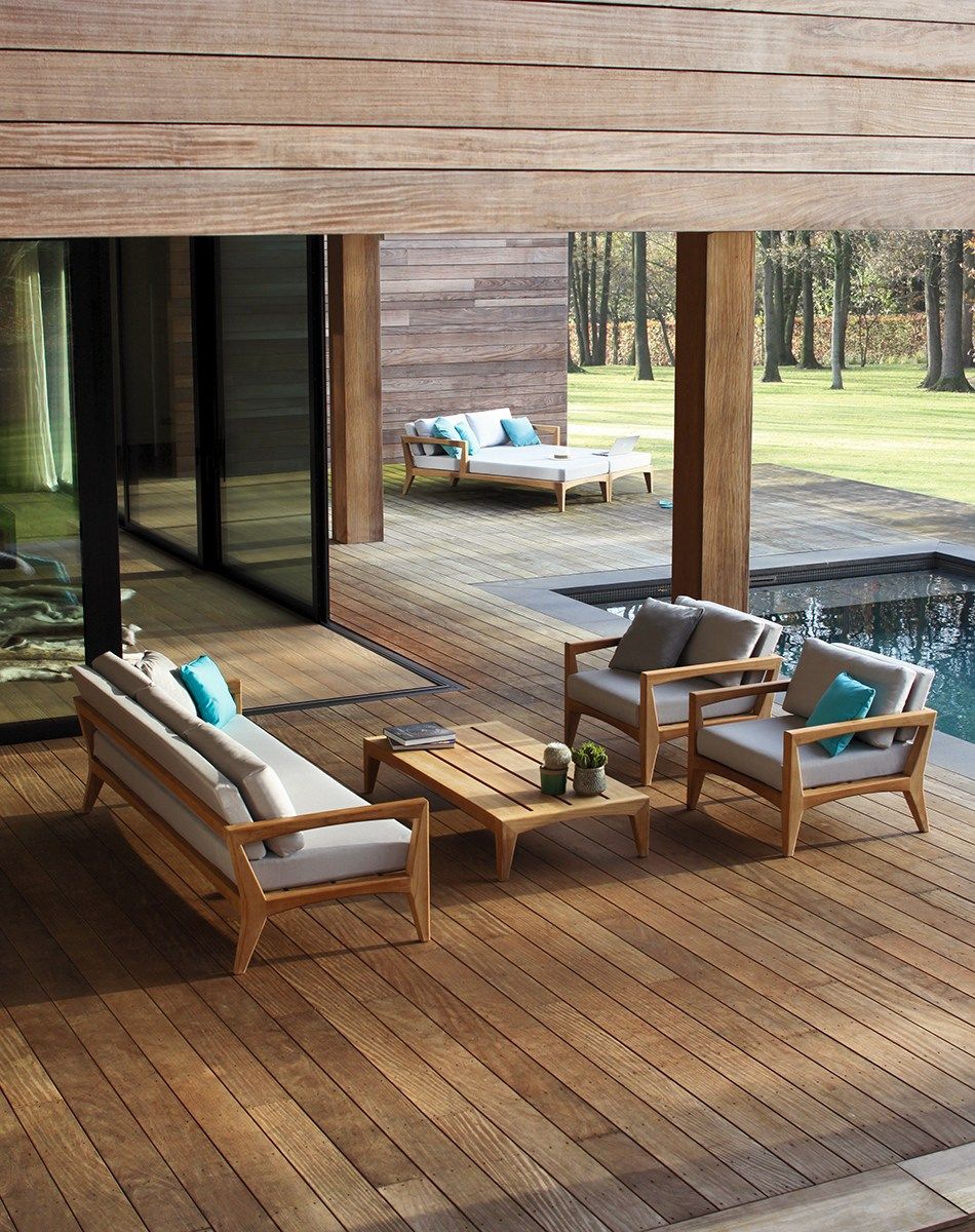 ТИК прямоугольный низкий садовый столик Royal Botania Zenhit lounge ARCH-00096954 - Вид №3