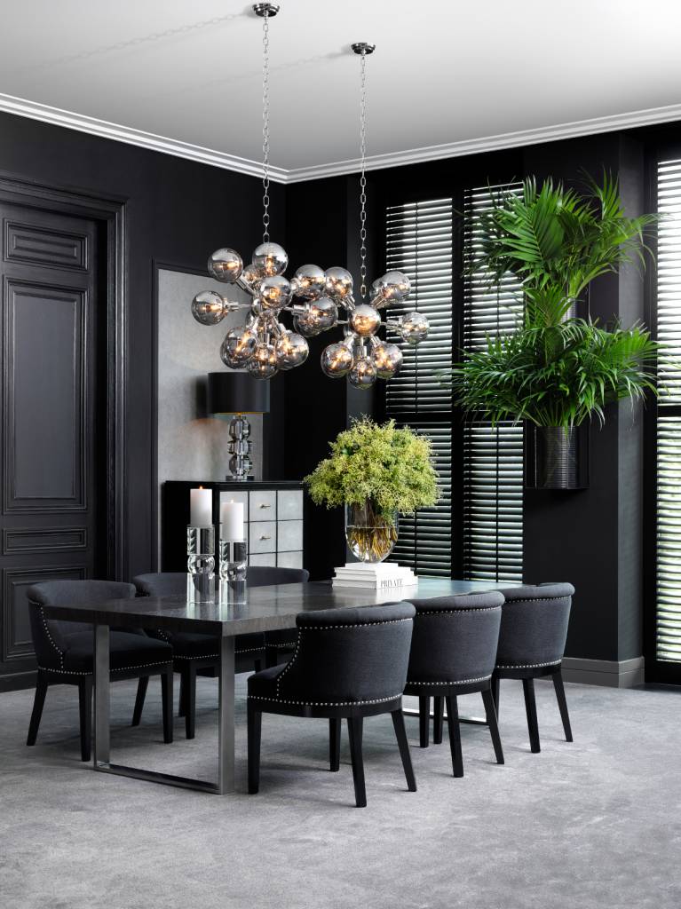 Люстра Ludlow от Eichholtz хром 110704 EICHHOLTZ ДИЗАЙНЕРСКИЕ, EICHHOLTZ, ШАР 061604 Хром  - Вид №2