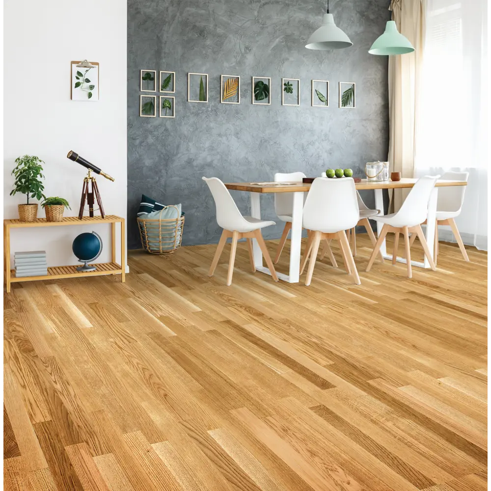 Паркетная доска трехполосная Дуб Классика Кантри 23 класс толщина 12.5 мм 2.658 м² Santreyd STLM-2126279