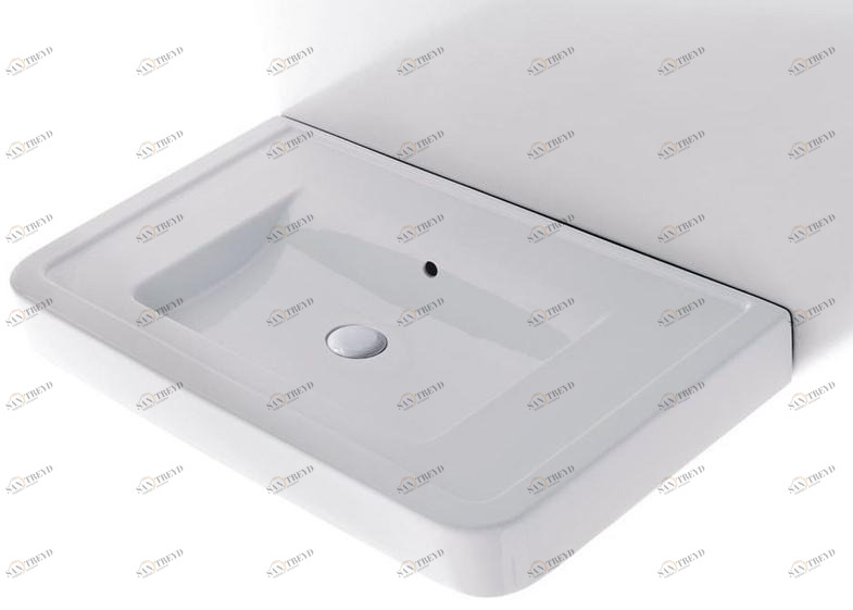 Подвесная раковина настенная овальная Ceramica Cielo Opera белая sun-id-1390663