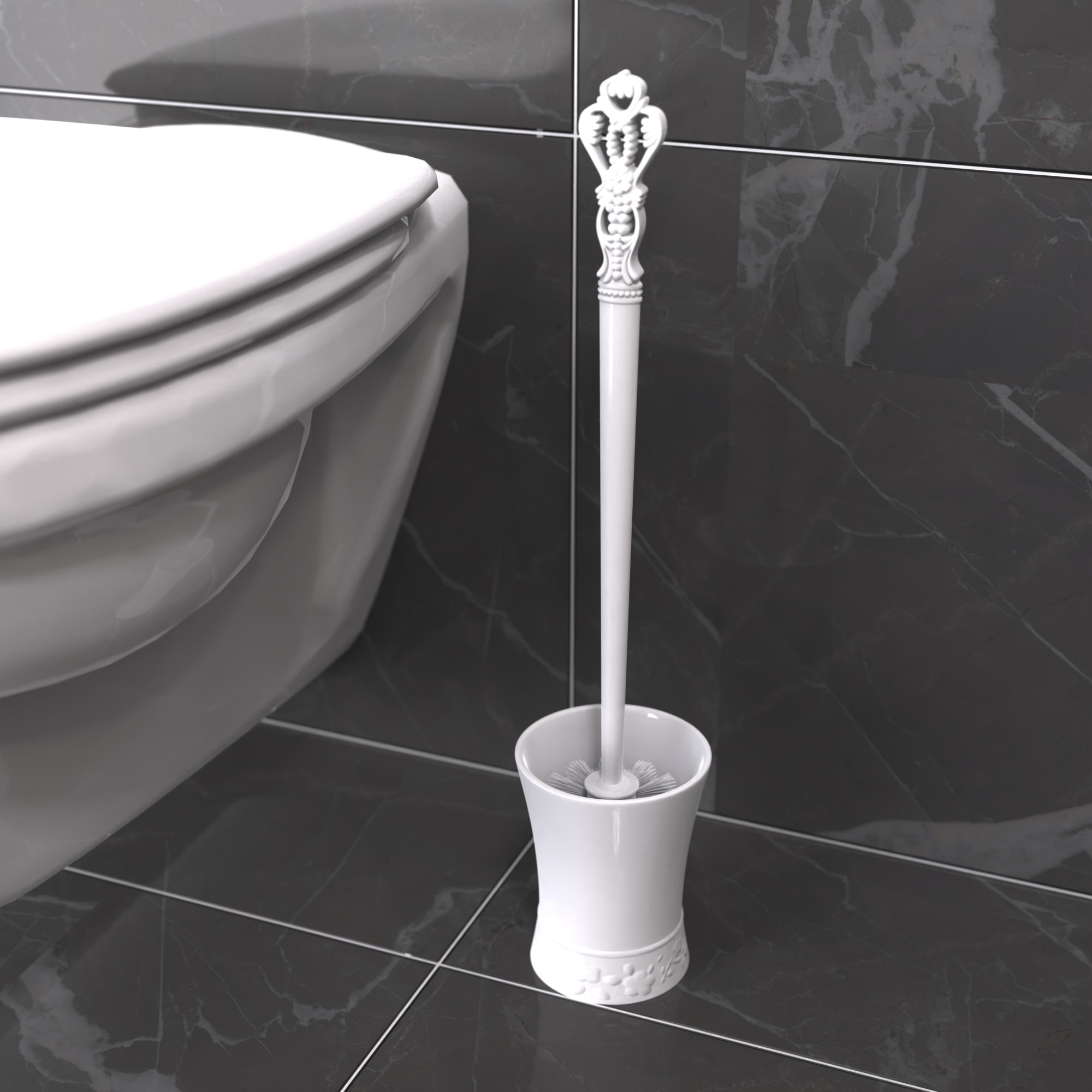 84730513 Ёршик для унитаза Swensa Venice цвет белый нет Santreyd  - Вид №3