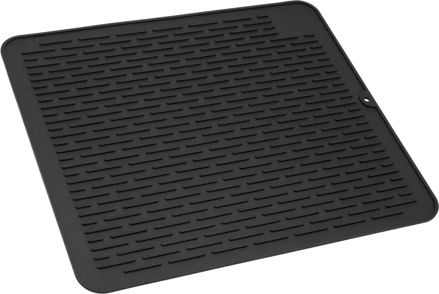 89262325 Коврик для сушки посуды Delinia 45x40x0.5 см силикон цвет черный STLM-0863352