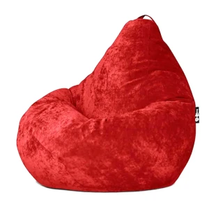 91470665 Кресло-мешок Goodpoof XXXL 95x135x95 см вельвет цвет красный STLM-1460800