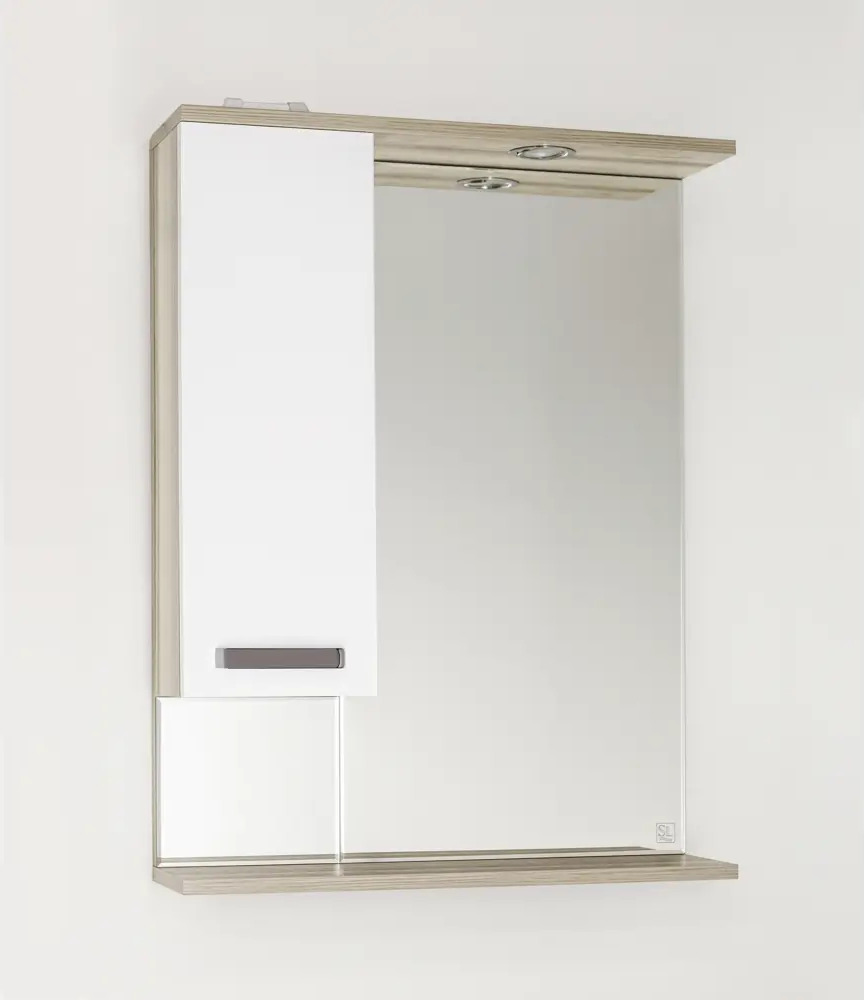 91551758 Шкаф для ванной комнаты Style line ЛС-00000384 с подсветкой 80x60см STLM-0988210
